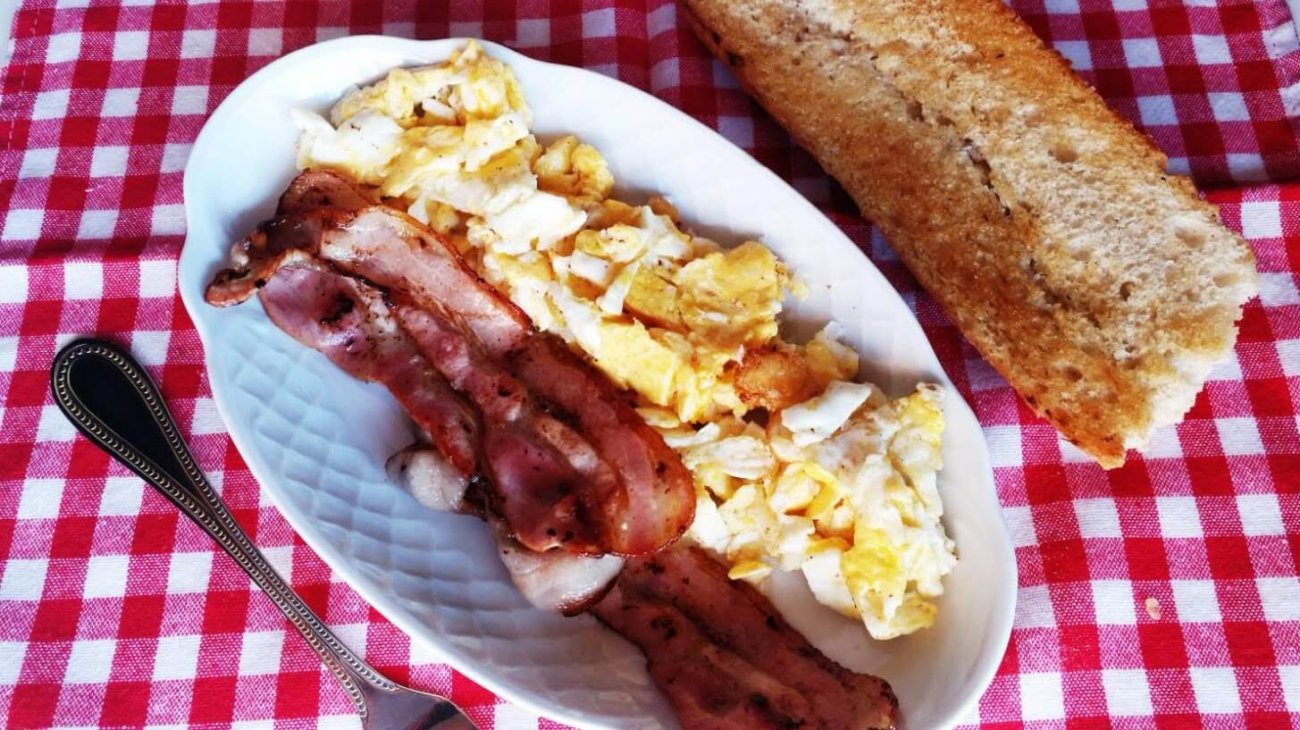 Huevos revueltos … con bacon